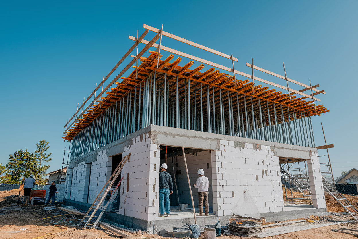chantier-maison-extension-ouvriers-echafaudage
