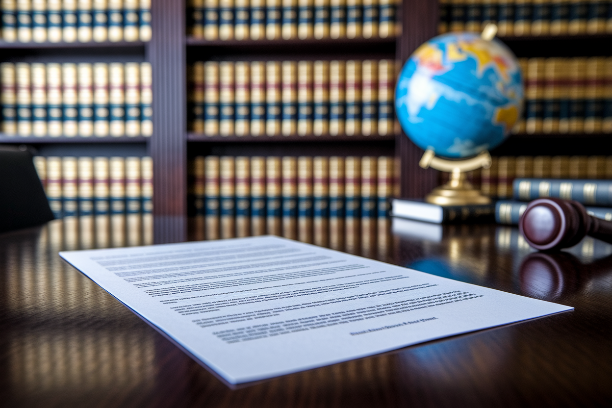document-legal-surligne-table-bois