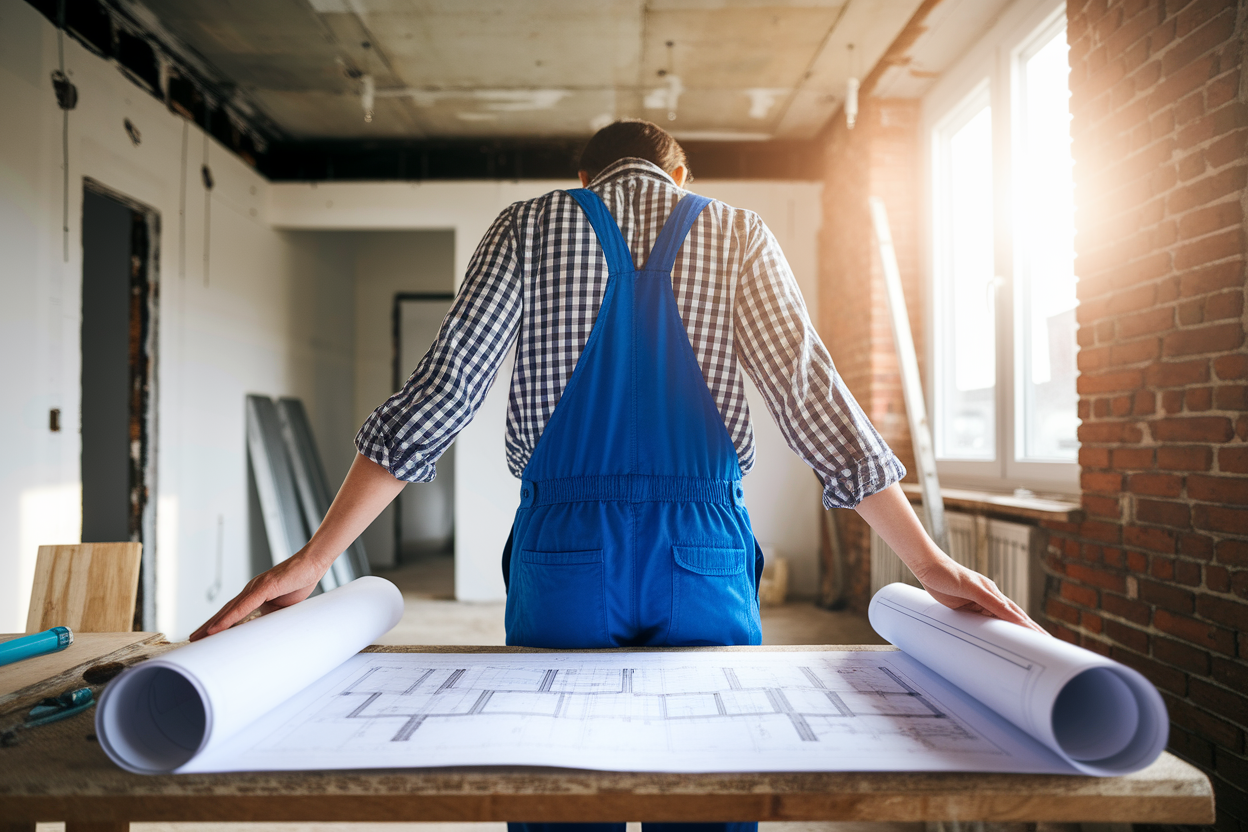 ouvrier-dos-plans-mur-brique-chantier