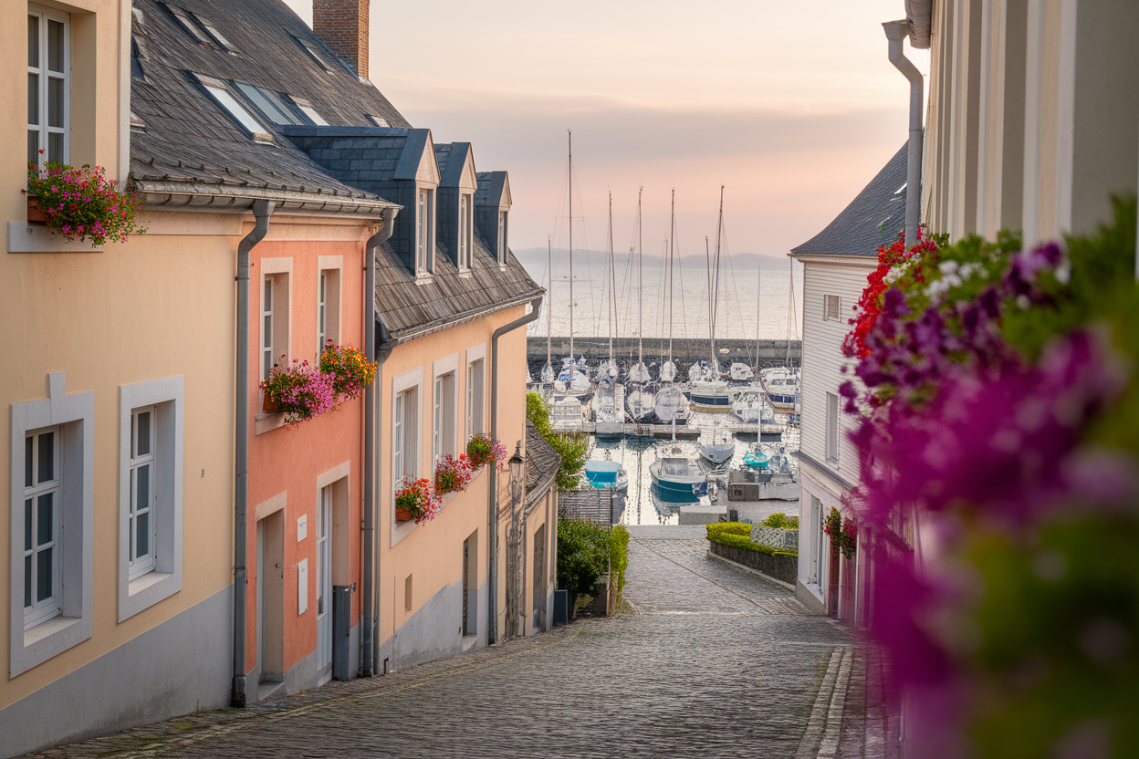 rochelle-rue-batiments-fleurs-marina