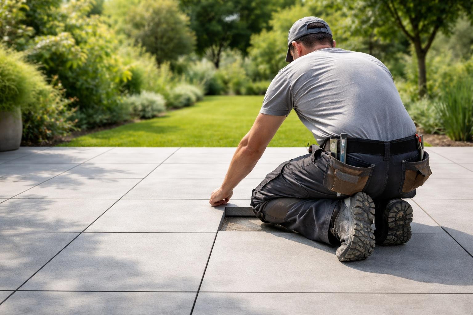 terrasse-moderne-dalles-grises-jardin