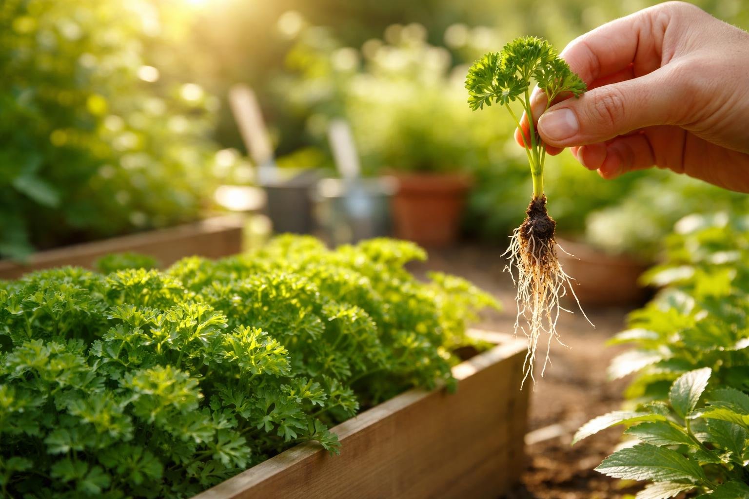 jardin-persil-main-lumineux-plantes