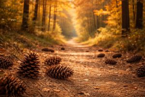 chemin-foret-pommes-pin-automne