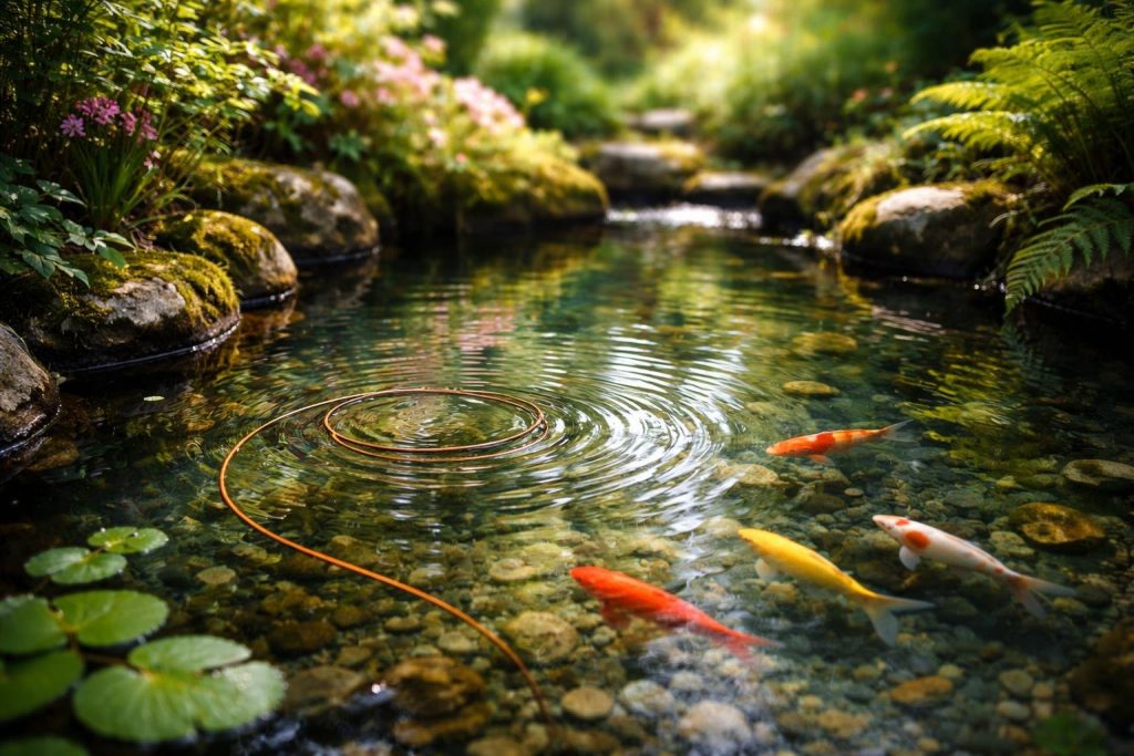 bassin-jardin-poissons-eau-verdure