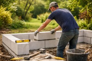 homme-blocs-beton-jardin-verdoyant